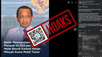 [HOAKS] Bahlil Sebut Harga Pertamax Turun jadi Rp10.500 Per Liter