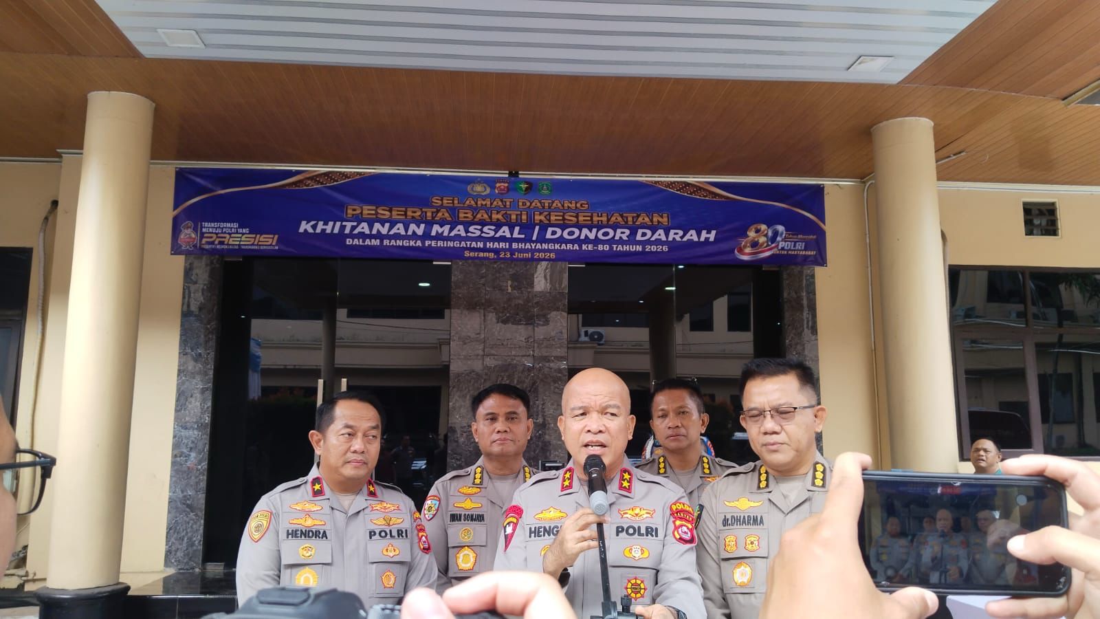 Peringati Hari Bhayangkara ke-80, Polda Banten Gelar Khitanan Massal