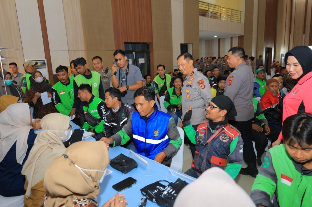 Ribuan Warga Lampung Nikmati Layanan Kesehatan Gratis dari Polda Lampung