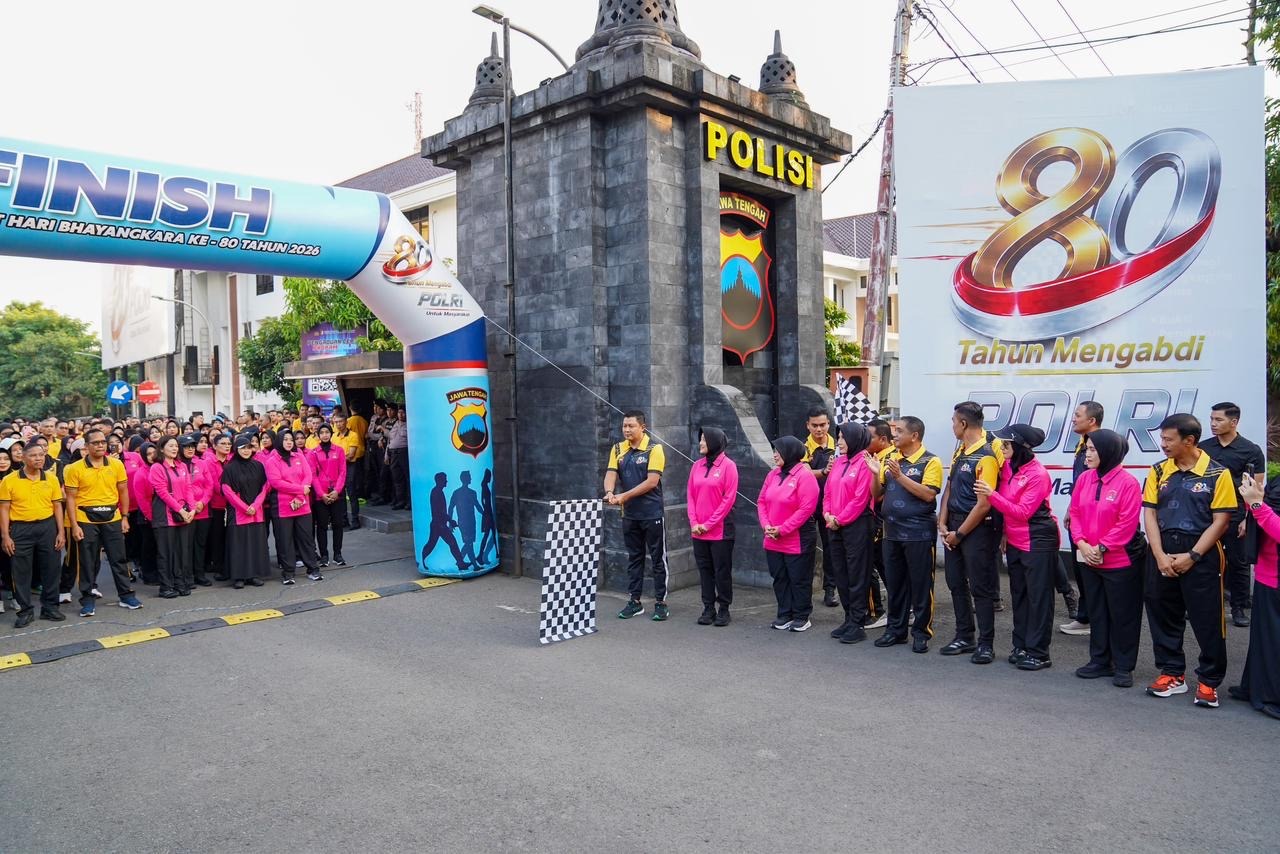 Peringati Hari Bhayangkara ke-80, Polda Jateng Bangun Kebersamaan Lewat Olahraga