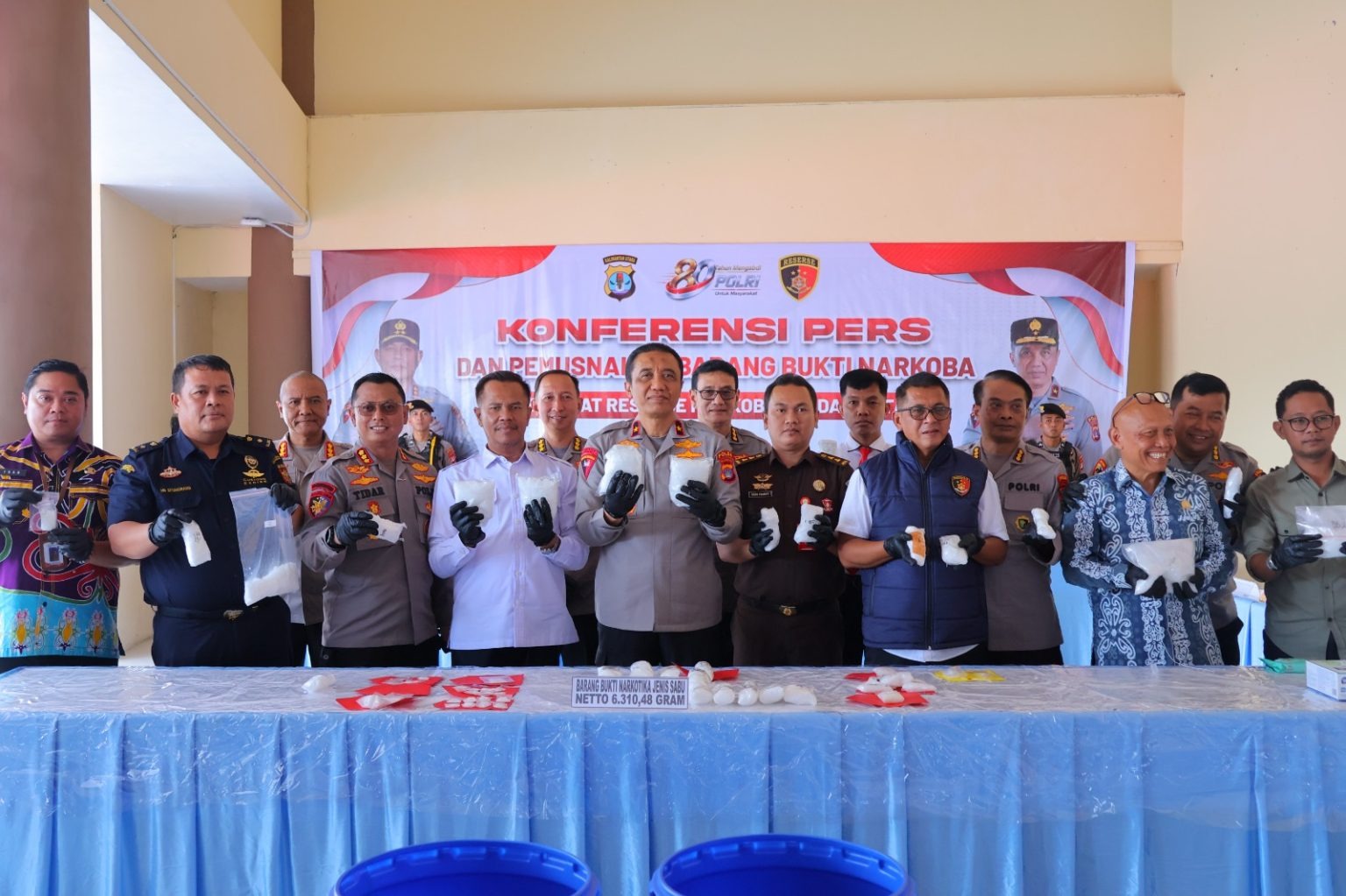 Polda Kaltara Berhasil Mengungkap 63 Kasus Narkoba Periode Mei s/d Juni 2026