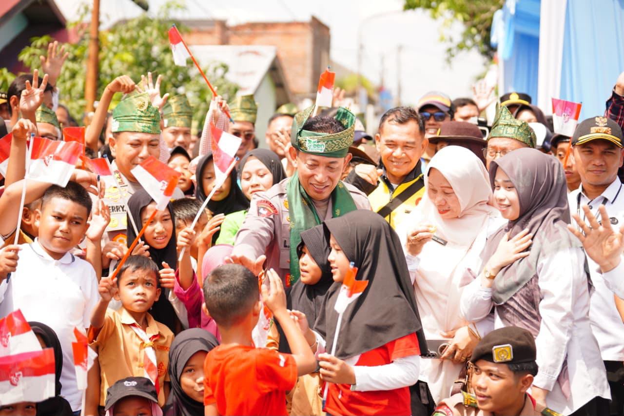 Resmikan 80 Jembatan Merah Putih Presisi di Riau, Kapolri: Permudah Anak Sekolah-Masyarakat