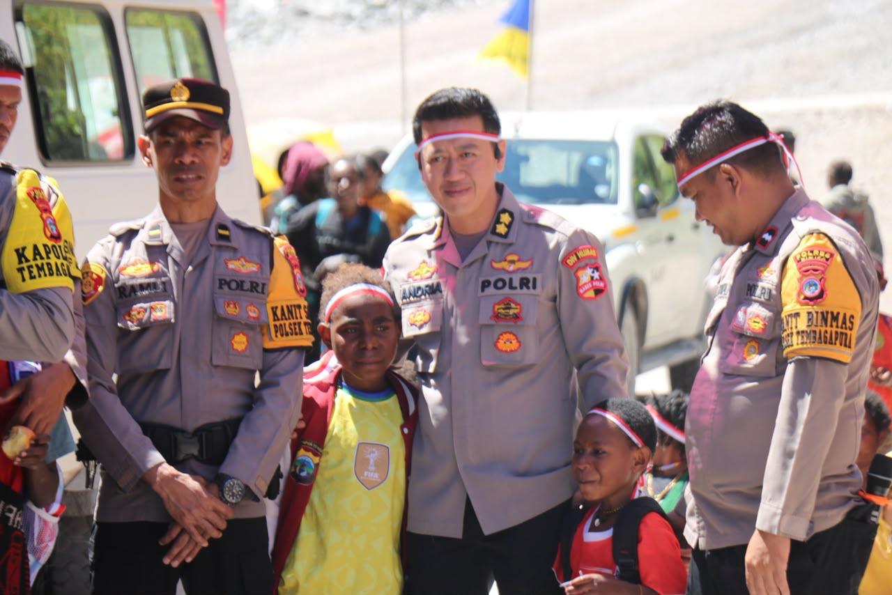 Semarak Hari Bhayangkara ke-80, Satgas Ops Damai Cartenz-2026 Hadir Membawa Harapan bagi Warga Tembagapura
