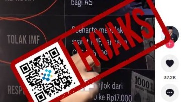 [HOAKS] Nilai Rupiah Lemah karena Indonesia Tolak Pinjaman IMF