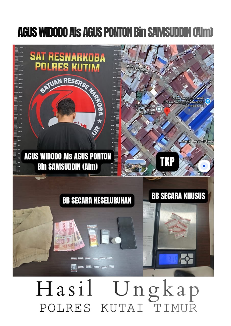 Operasi Antik Mahakam 2026, Satresnarkoba Polres Kutim Ringkus Dua Pengedar