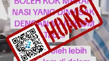 [HOAKS] Hangatkan Nasi 6 Jam Lebih Bisa Picu Kanker dan Diabetes