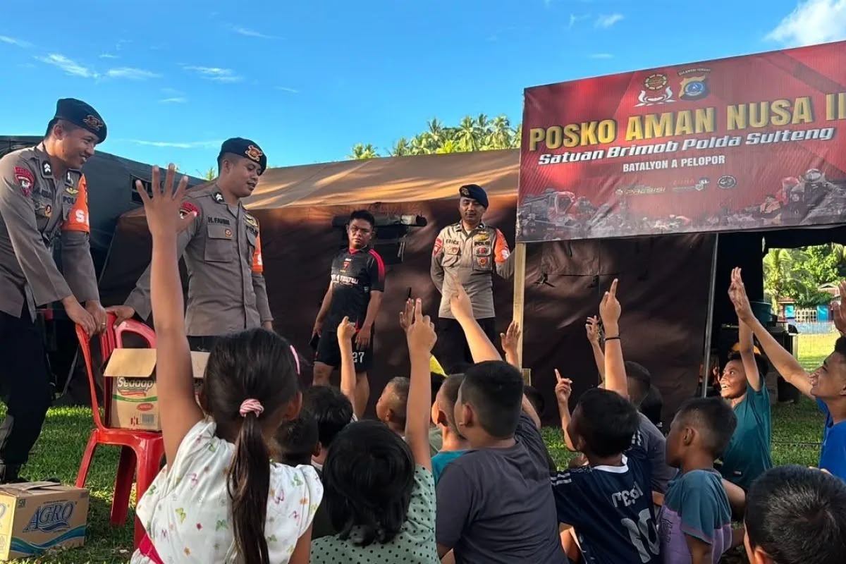 Polda Sulteng Lakukan Pemulihan m Trauma Anak Terdampak Gempa di Buol