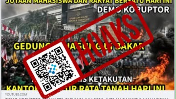 [HOAKS] Pendemo Bakar Gedung Kejagung