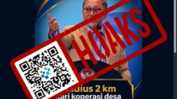 [HOAKS] Toko Kelontong Dilarang Buka Dekat Kopdes Merah Putih