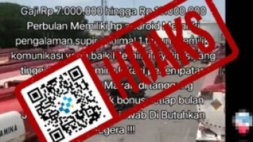 [HOAKS] Lowongan Kerja jadi Supir Tangki Pertamina