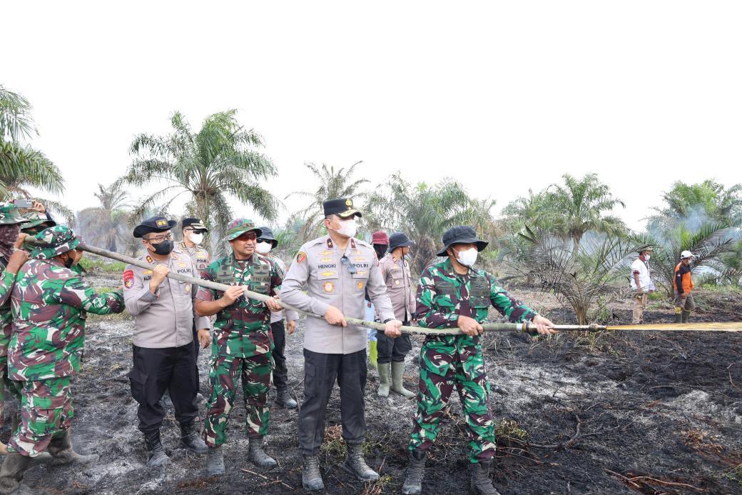 Patroli Udara Polda Riau Pantau Potensi Karhutla di Sejumlah Wilayah