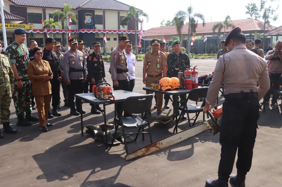 Polres Kulon Progo Siagakan Personel Hadapi Ancaman Karhutla di Tengah Fenomena El Nino