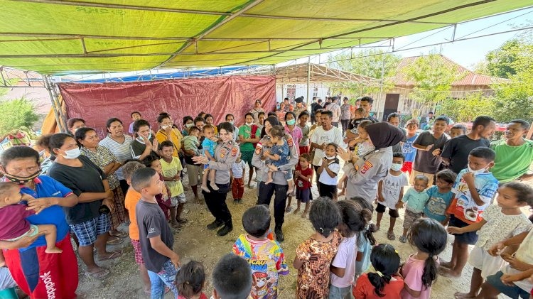 Polwan Polres Manggarai Timur Gelar Trauma Healing bagi Warga di Lamba Leda Utara, Hadirkan Dukungan dan Penguatan Psikologis
