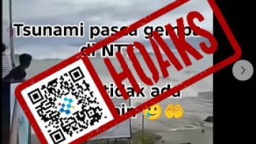 [HOAKS] Tsunami di NTT Pasca Gempa Magnitudo 7,7