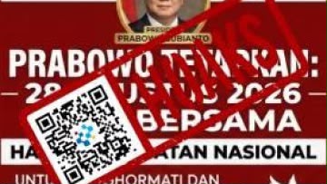 [HOAKS] Presiden Prabowo Tetapkan 28 Agustus jadi Libur Bersama Mengenang Kerusuhan Agustus 2025 Kemarin