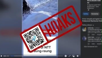 [HOAKS] Air Laut Surut dan Bunyi Sirine Pertanda Tsunami di NTT