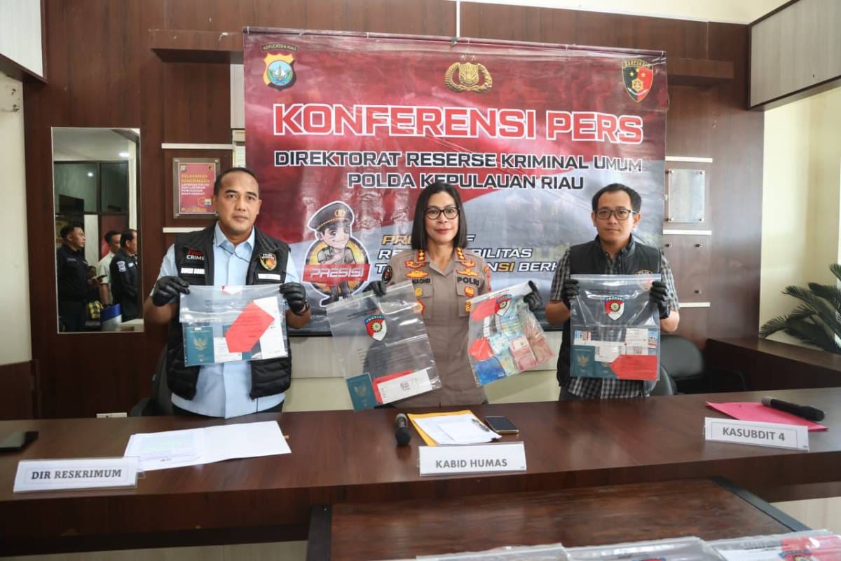 Ditreskrimum Polda Kepri Gagalkan Pengiriman PMI nonprosedural, Lima Tersangka Diamankan