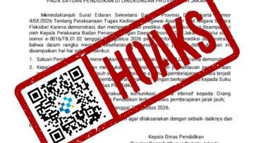 [HOAKS] Surat Edaran Pembelajaran Jarak Jauh karena Demonstrasi