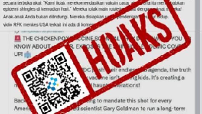 [HOAKS] Pandemi Shingles Disebabkan Vaksin Cacar Air