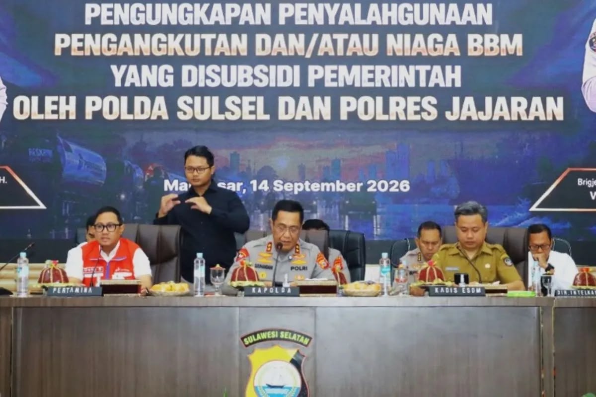 Polisi Bongkar Penimbunan BBM Subsidi di Sulsel, 17 Orang Jadi Tersangka