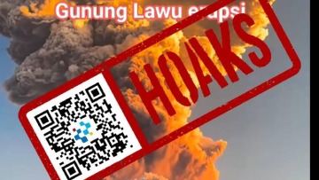 [HOAKS] Gunung Lawu Erupsi Bersamaan dengan Anak Krakatau