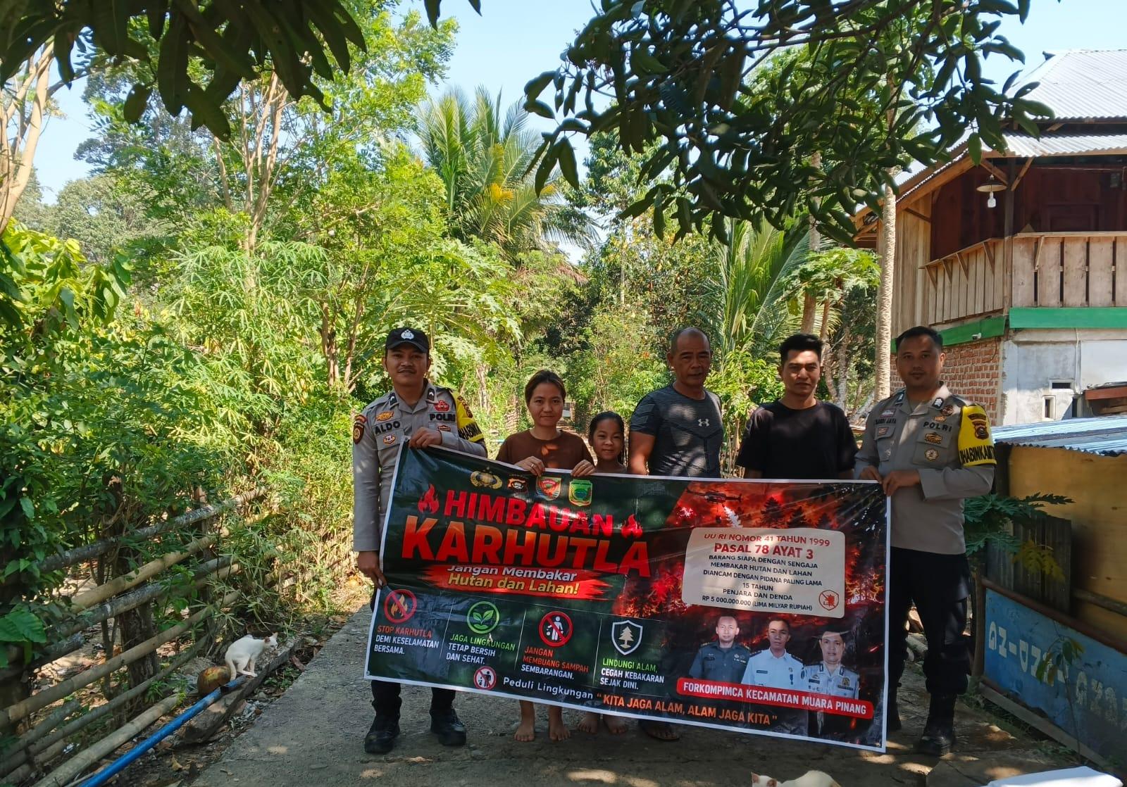 Door to Door Cegah Karhutla, Polda Sumsel Edukasi Masyarakat di Empat Lawang