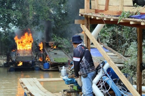 Polisi Bongkar Jejak PETI di Belakang Kantor BPKAD Kuansing