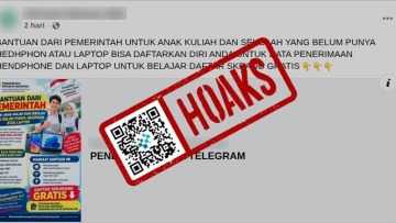 [HOAKS] Link Bantuan Laptop dan Ponsel bagi Mahasiswa