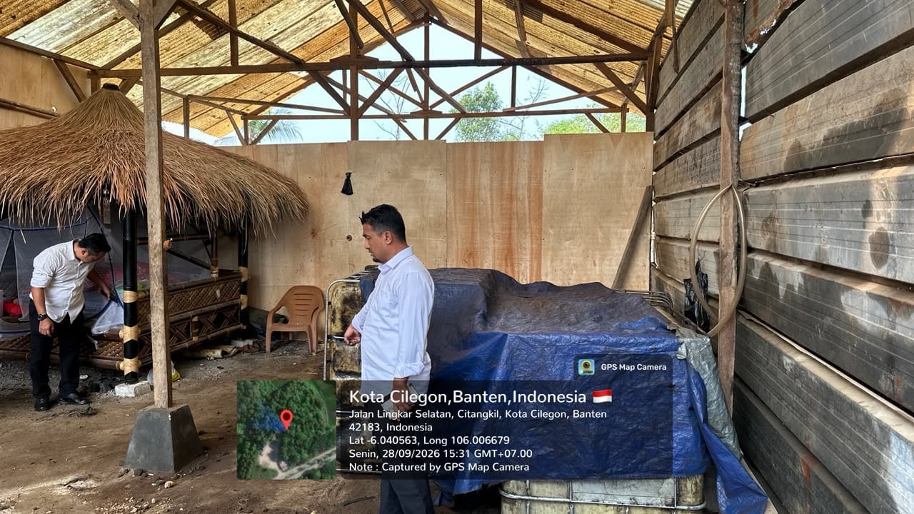 Polisi Cek Lokasi Diduga Penampungan BBM di Cilegon