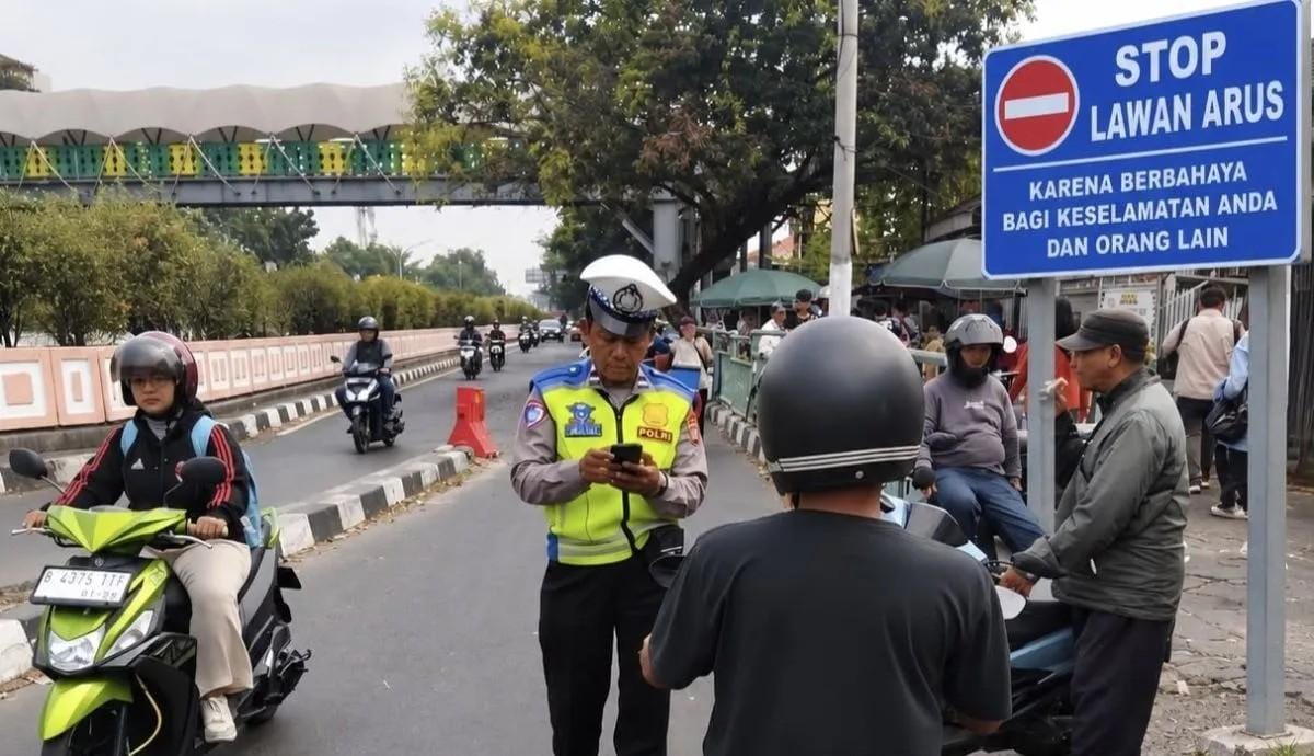 Polda Metro Perketat Penindakan Pengendara Lawan Arus