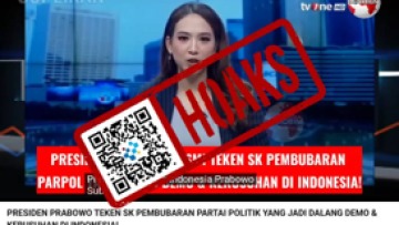[HOAKS] Presiden Prabowo Tegaskan SK Pembubaran Partai Politik