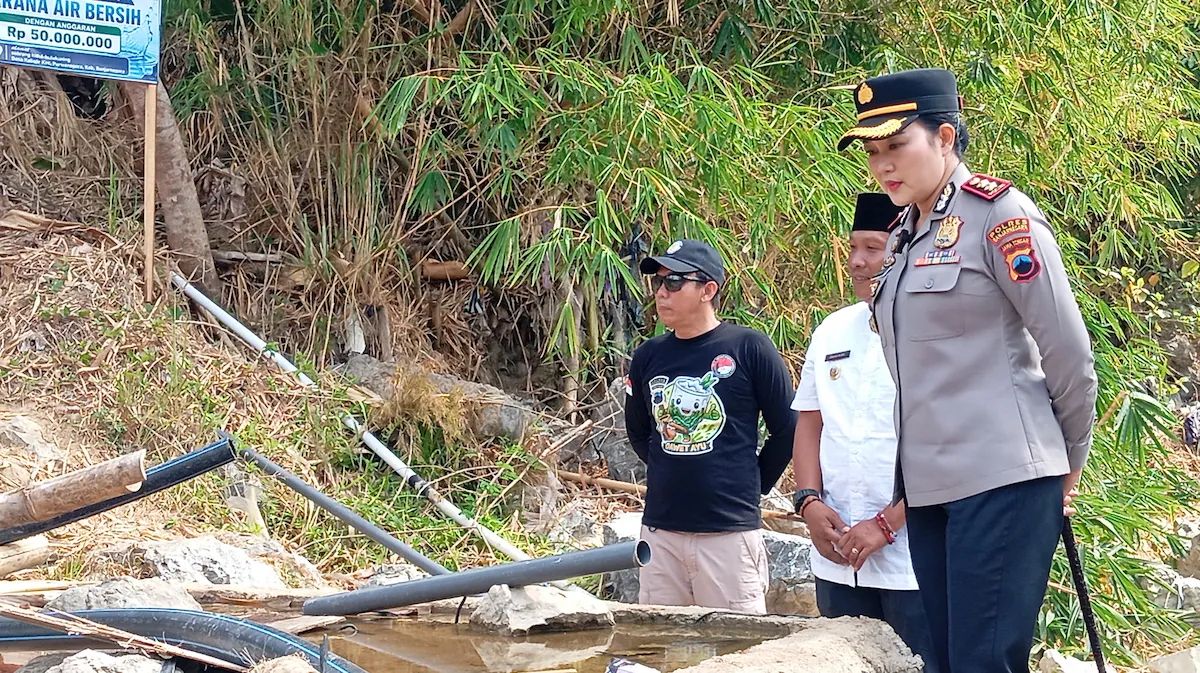 Atasi Krisis Air Bersih, Polres Banjarnegara Bantu Sediakan Sumur Bor