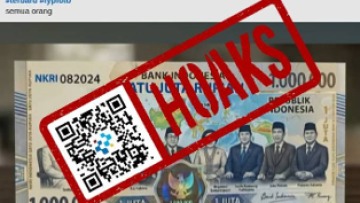 [HOAKS] Pecahan Uang Kertas Rp1 Juta Bergambar Delapan Presiden RI