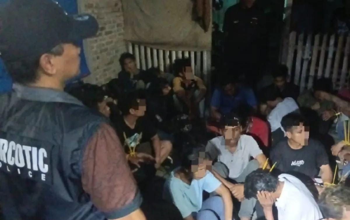 Polda Sumut Gerebek Lokasi Diduga Sarang Narkoba di Medan, 29 Orang Diamankan