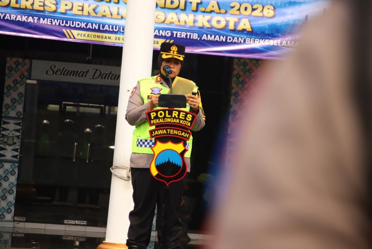 Polres Pekalongan Kota Ajak Warga Tertib Berlalu Lintas Lewat Operasi Patuh Candi 2026