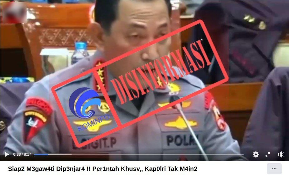 Hoax! Video Kapolri Akan Memenjarakan Megawati