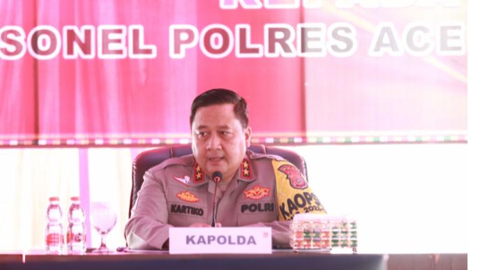 Aceh Regional Police Chief Instructs Personnel to Maintain the Good Name of INP