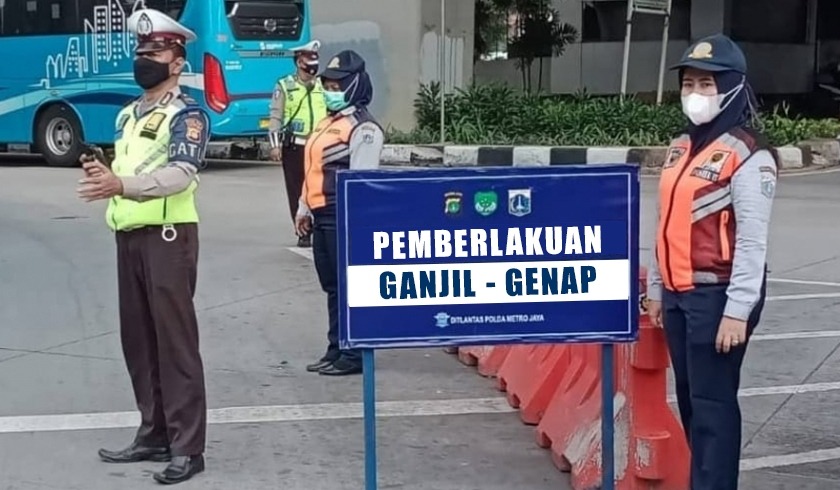 Polda Metro Jaya : Ganjil Genap di Jakarta Kembali Diberlakukan Hari Ini