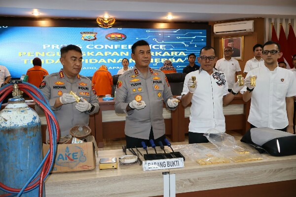 north-sulawesi-police-intercept-10-kg-gold-shipment-from-illegal-mining