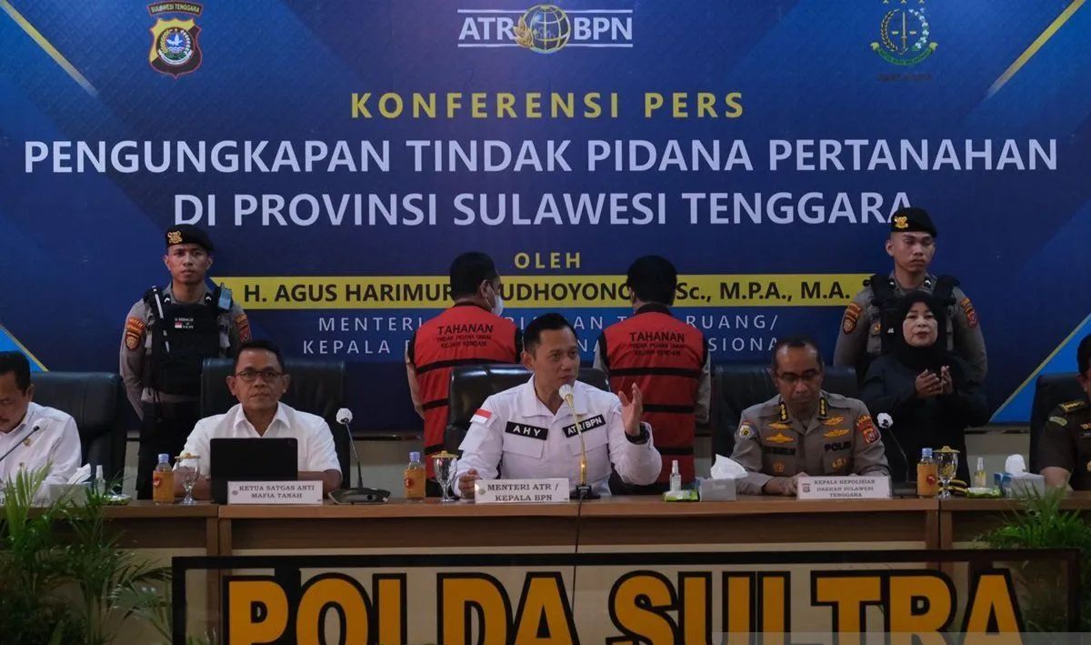 Menteri ATR/BPN Apresiasi Satgas Anti Mafia Tanah Polda Sutra