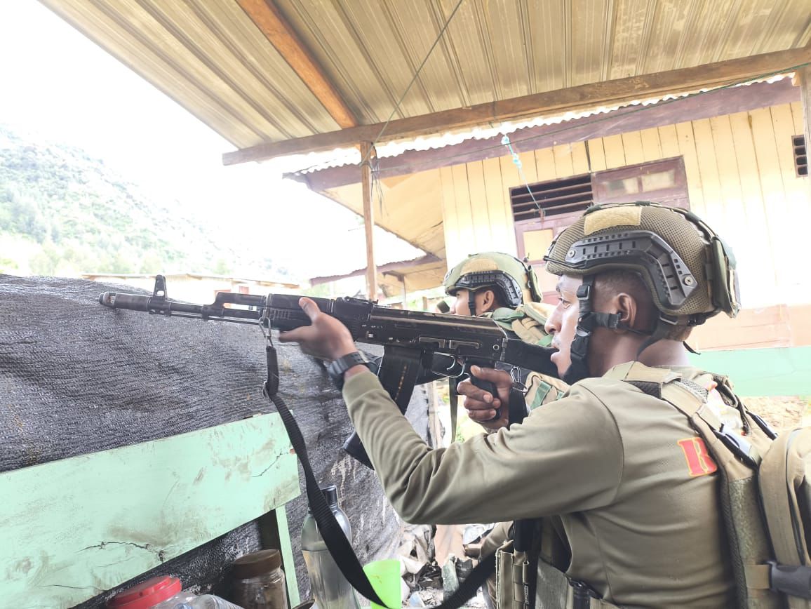 Satgas Damai Cartenz Berhasil Hadang Serangan KKB di Intan Jaya
