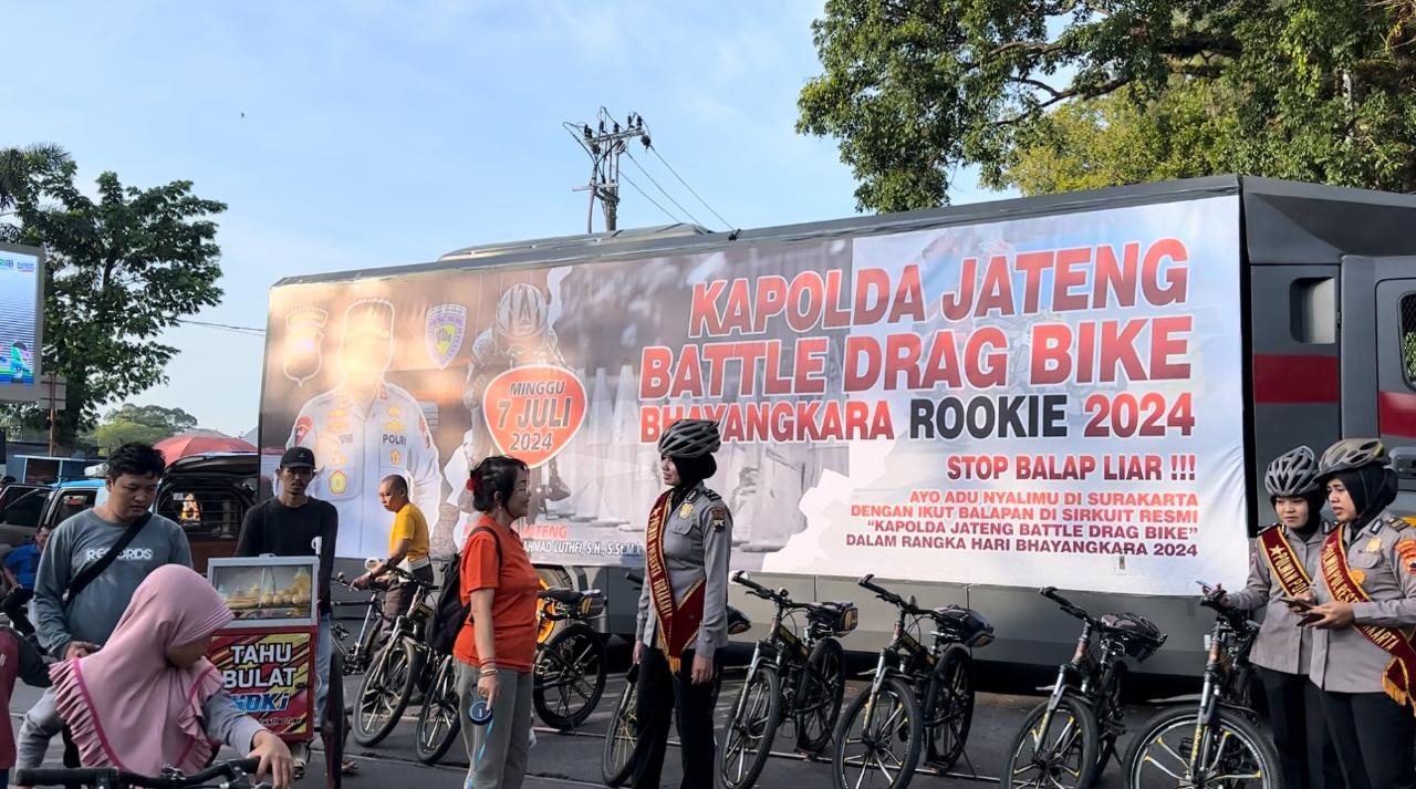 Tampung Aspirasi Anak Muda, Kapolda Jateng Gelar Battle Drag Bike Bhayangkara Rookie di Solo