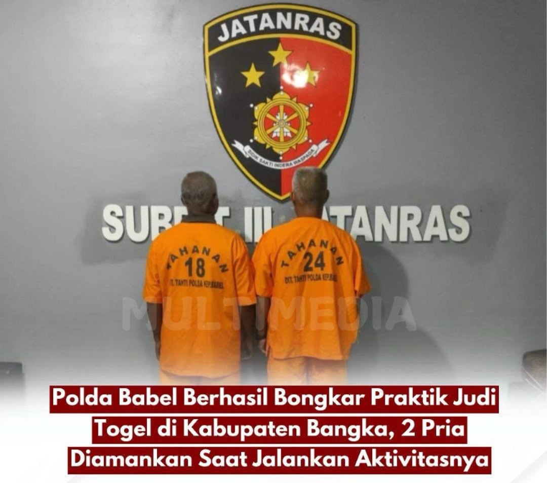 Polda Babel Berhasil Bongkar Praktik Judi Togel Di Kabupaten Bangka