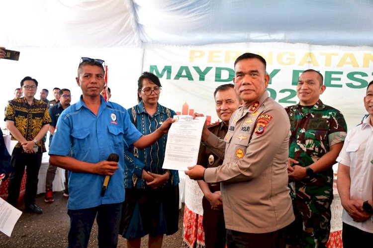 Kapolda NTT Fasilitasi Dialog Buruh, Serap Aspirasi di Momen Mayday