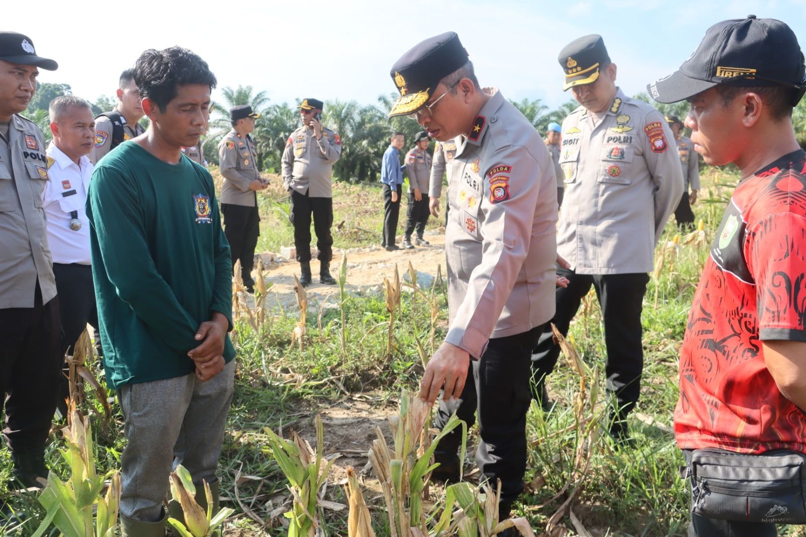 Wakapolda Kalbar Lakukan Asistensi dan Tinjau Lokasi Panen Raya Jagung di Sanggau