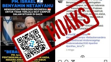 [HOAKS] Netanyahu Kecam Presiden Prabowo