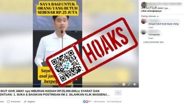 [HOAKS] Janji Gibran Beri Bantuan Senilai Rp25 Juta
