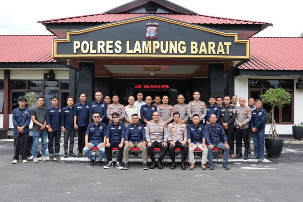 Polres Lampung Barat Gelar Audiensi dan Pererat Sinergitas dengan PWI Lampung Barat