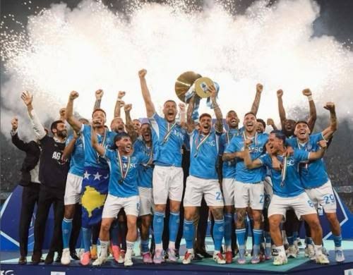 Taklukkan Cagliari 2-0, Napoli Keluar Sebagai Juara Seria A 2025