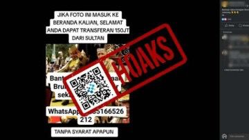 [HOAKS] Bantuan Dana dari Kerajaan Brunei